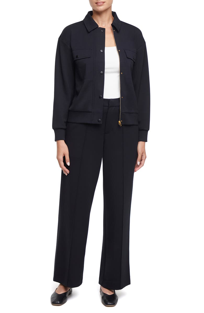 Three Dots Zora Jacket, Alternate, color, Black Beauty