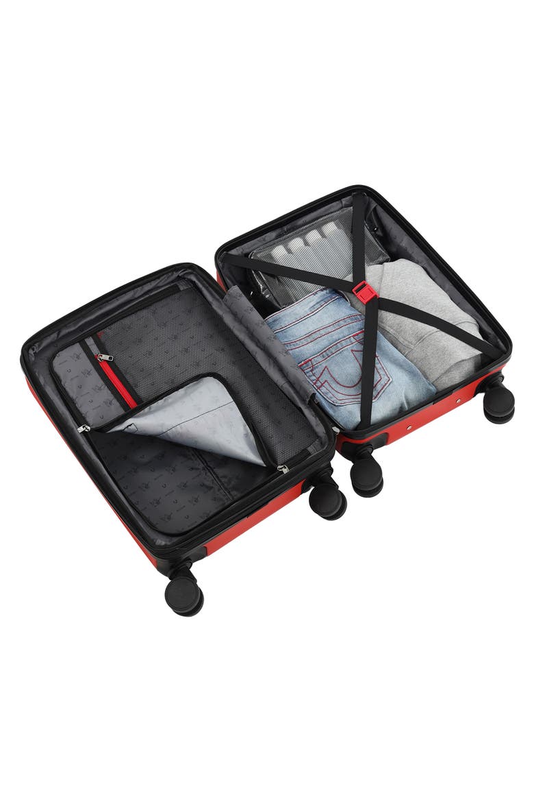 21-Inch Hardside Spinner Carry-On Suitcase, Alternate, color, RED