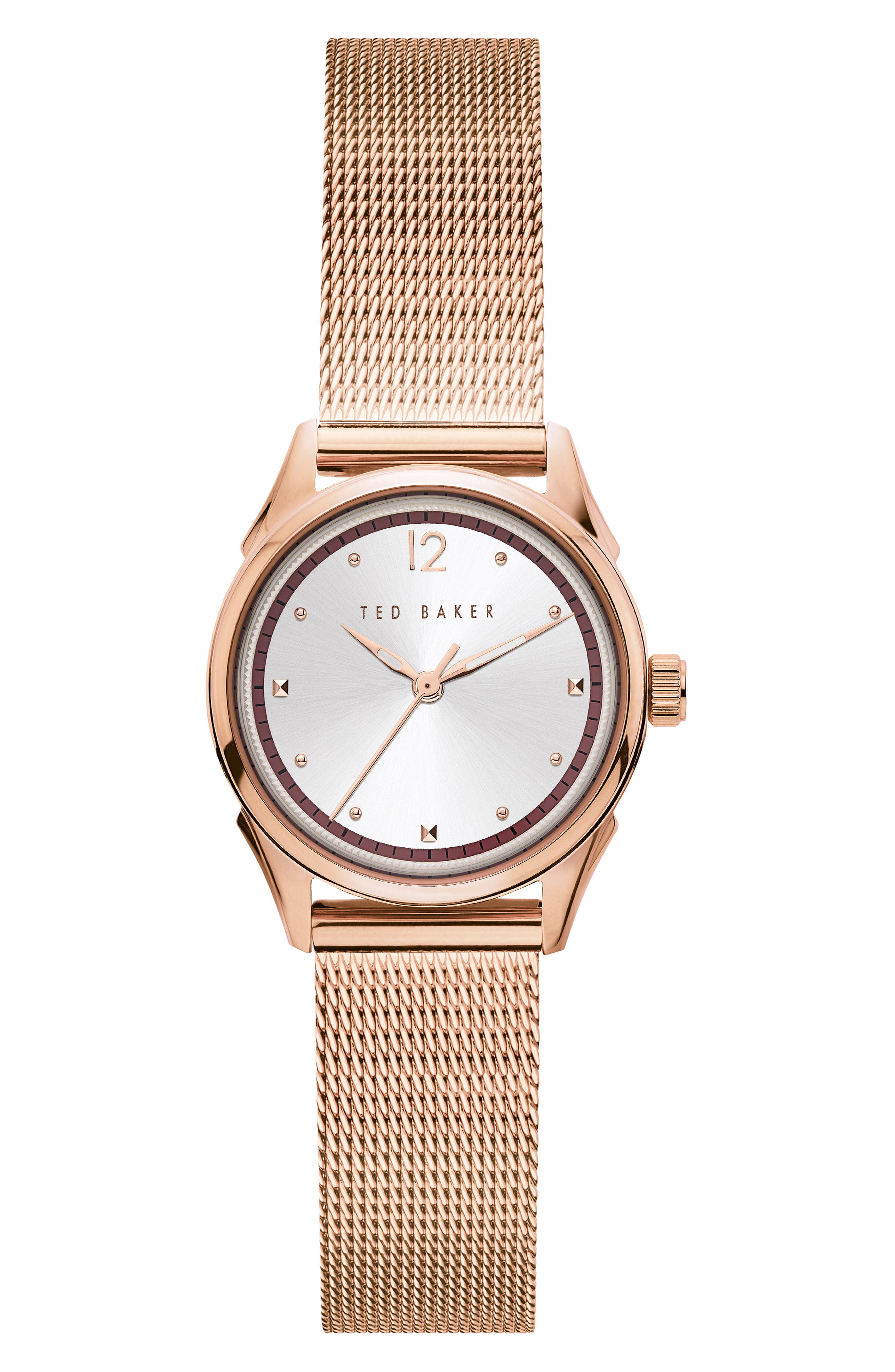 Ted Baker Three-Hand Quartz Mesh Strap Watch, 7.5mm x 14mm