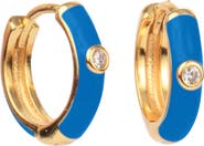 Color Shout Enamel Huggie Hoops