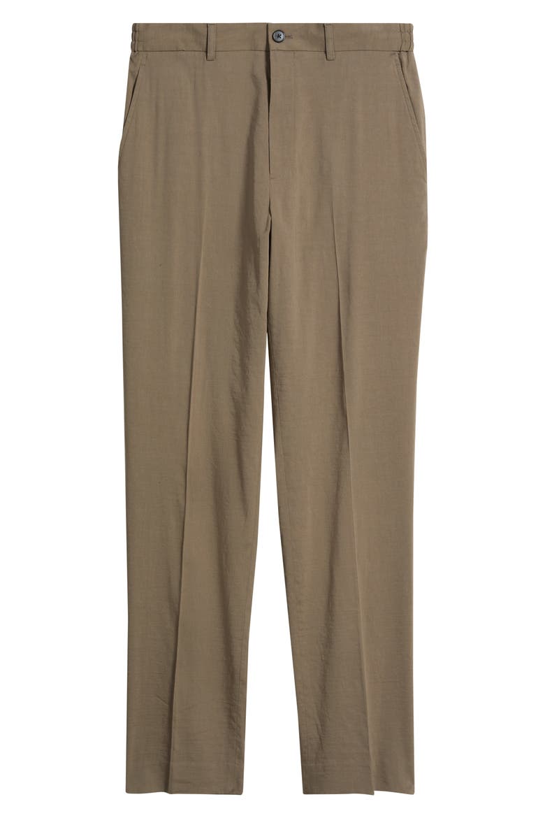 Linen Blend Standard Pants, Alternate, color, MOREL
