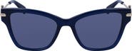 Longchamp Medallion 52mm Modified Rectangular Sunglasses