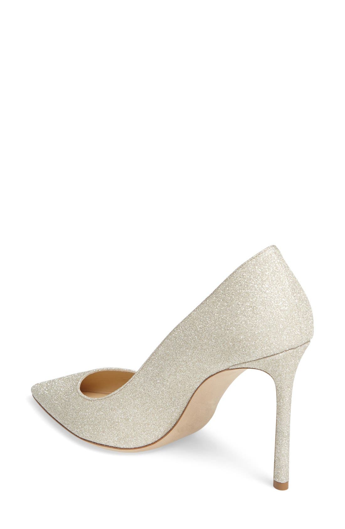 Romy 100 Glitter Pump, Alternate, color, PLATINUM ICE GLITTER