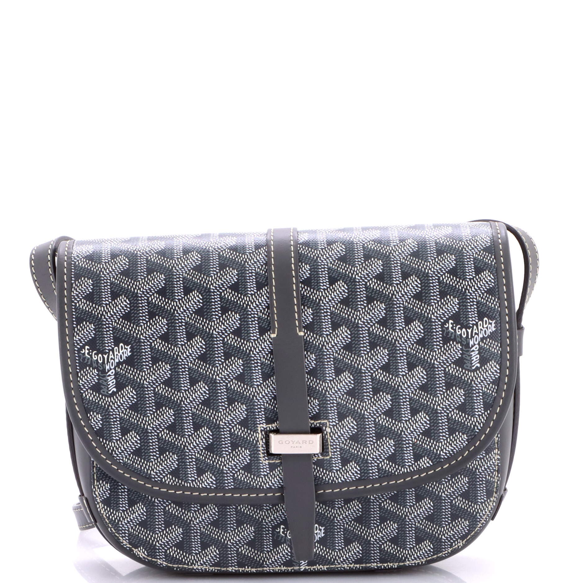Belvedere II Messenger Bag Coated Canvas PM, Main, color, Grey