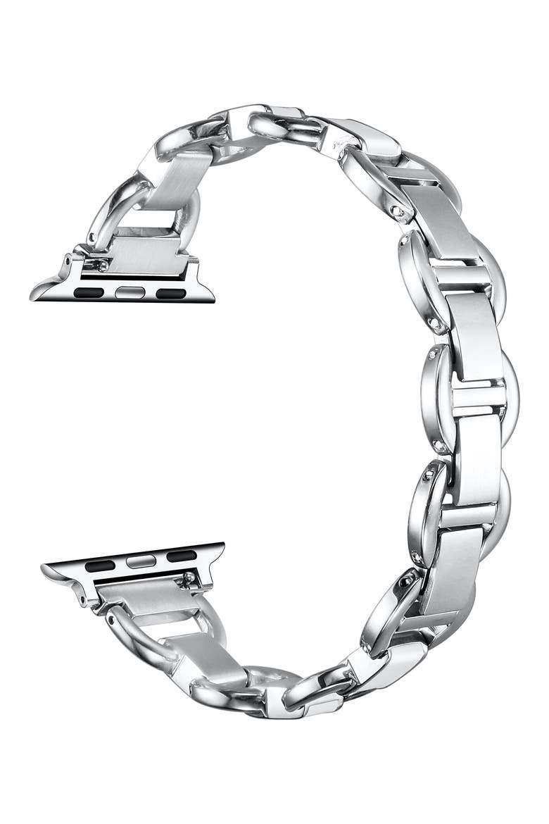 Lottie Watchband for Apple Watch, Alternate, color, SILVER/WHITE