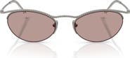 AX Armani Exchange 50mm Semi Rimless Butterfly Sunglasses