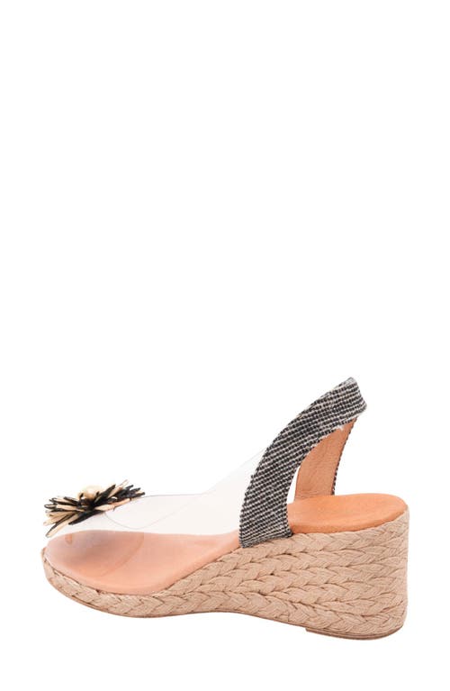 Andre Assous André Assous Slingback Espadrille Peep Toe Wedge Sandal