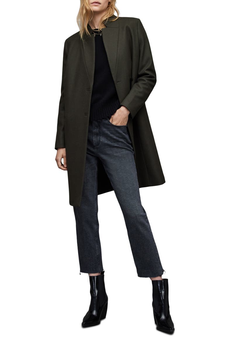 Women's Sidney Wool Blend Coat, Main, color, KHAKI GREEN