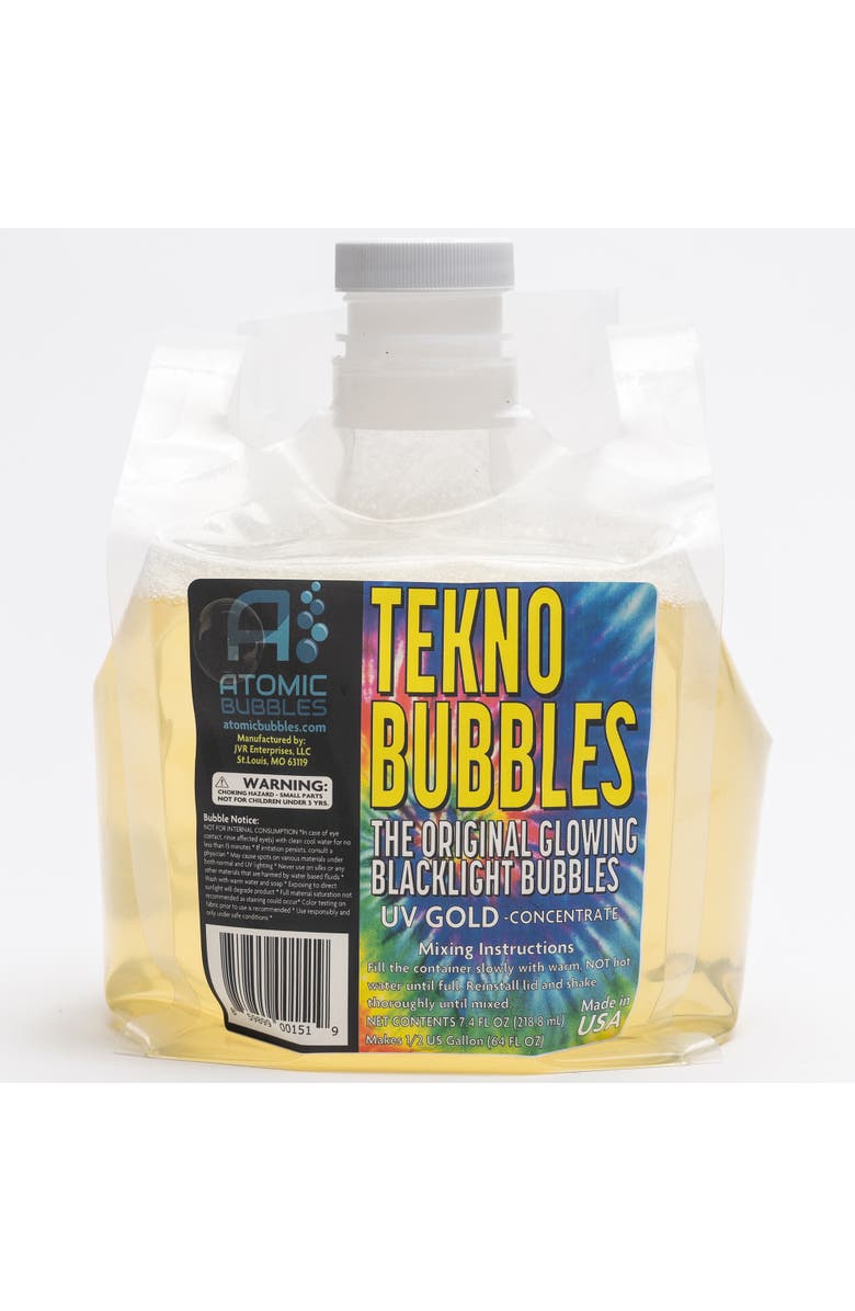 Atomic Bubbles Tekno Bubbles 64Oz Smart Pouch Refill Gold, Main, color, Multicolored