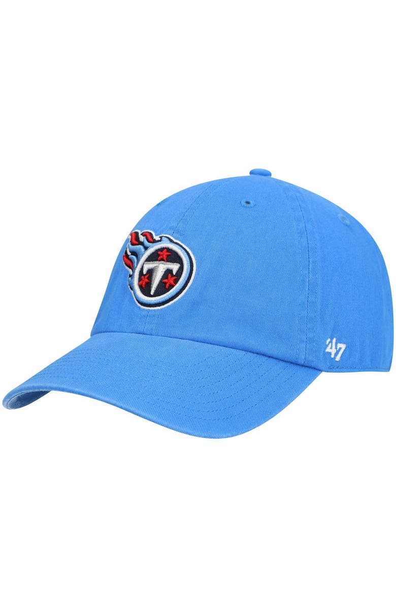 '47 Men's '47 Light Blue Tennessee Titans Secondary Clean Up Adjustable Hat, Main, color, Light Blue