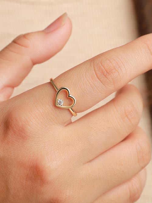 Devata Open Heart Ring In Gold