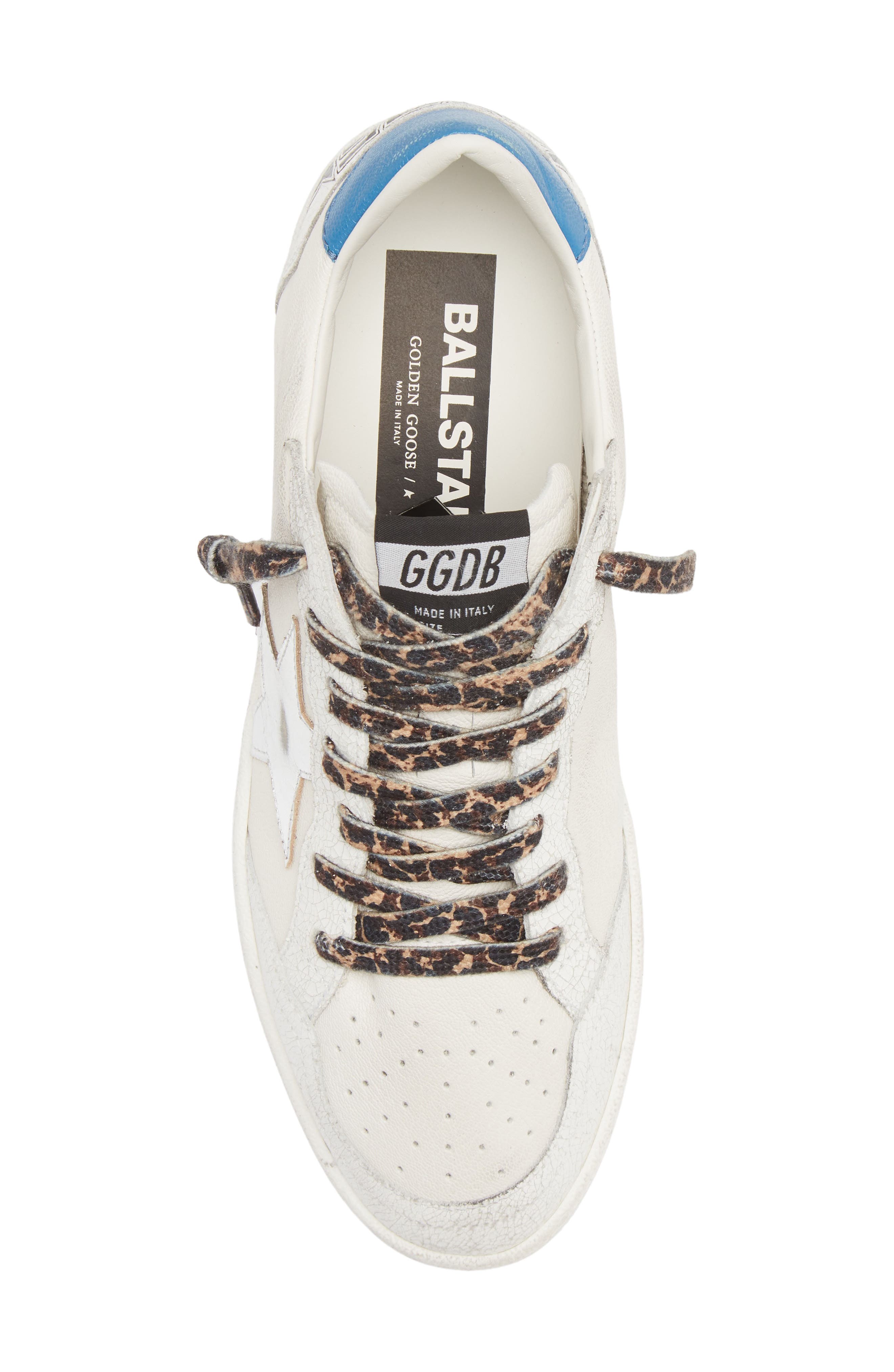 Ball Star Low Top Sneaker, Alternate, color, WHITE/ BLUE/ SILVER