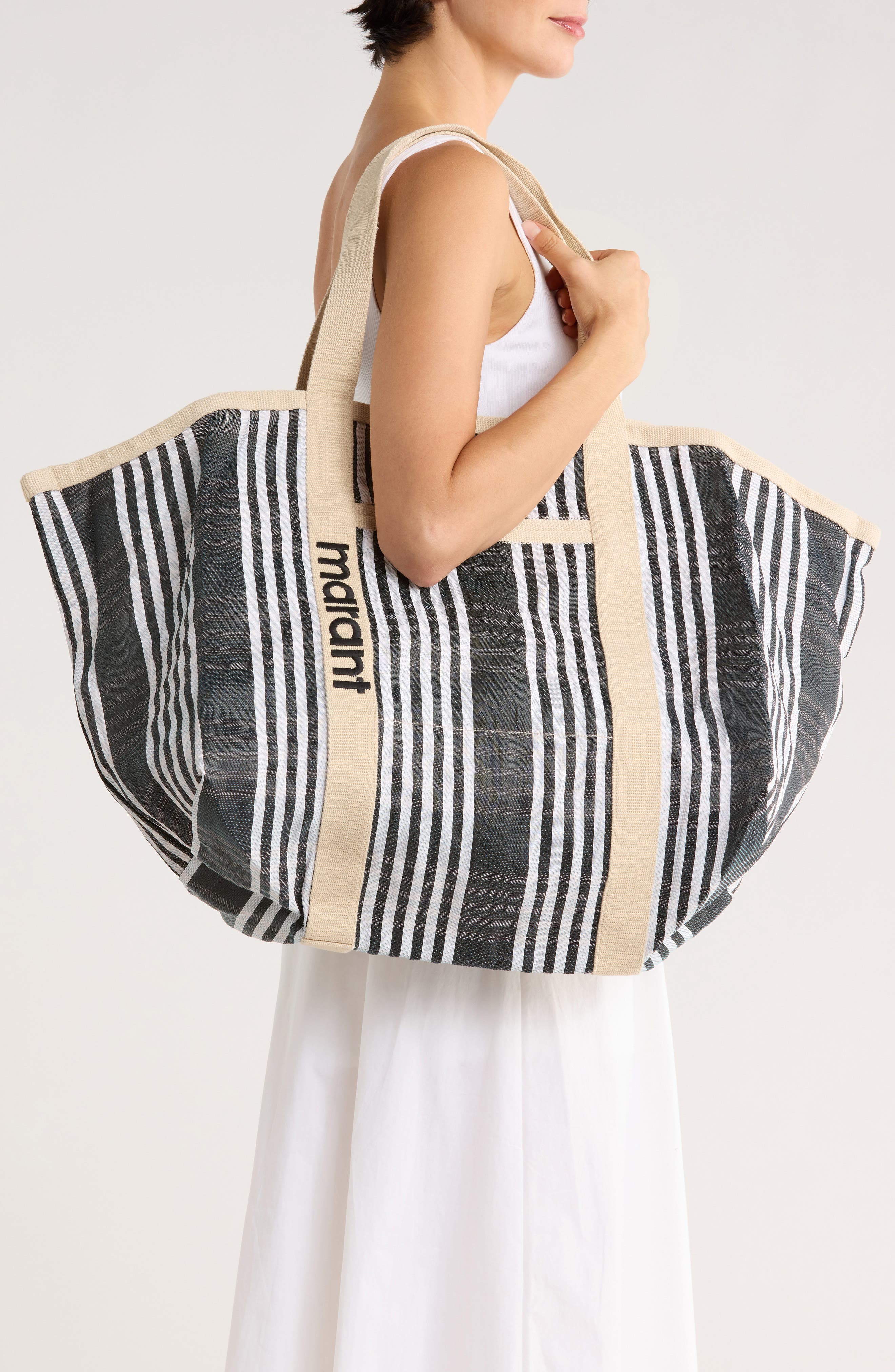 Isabel Marant Warden Marant Canvas Tote, Alternate, color, 