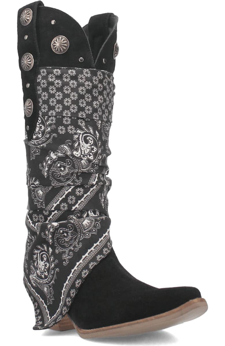 Dingo Rhapsody Knee High Paisley Western Boot, Main, color,