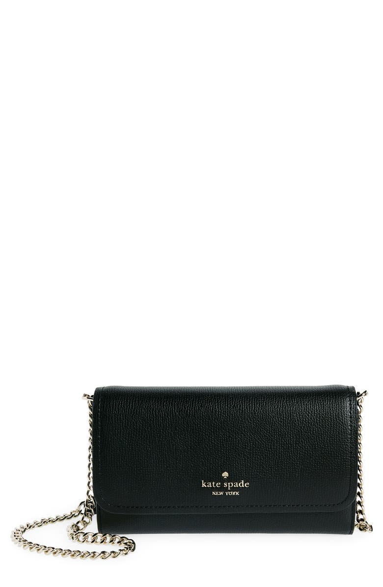 Kate Spade New York cameron wallet on a chain, Main, color, Black
