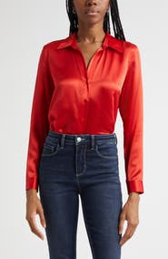 L'AGENCE Tyler Silk Blouse