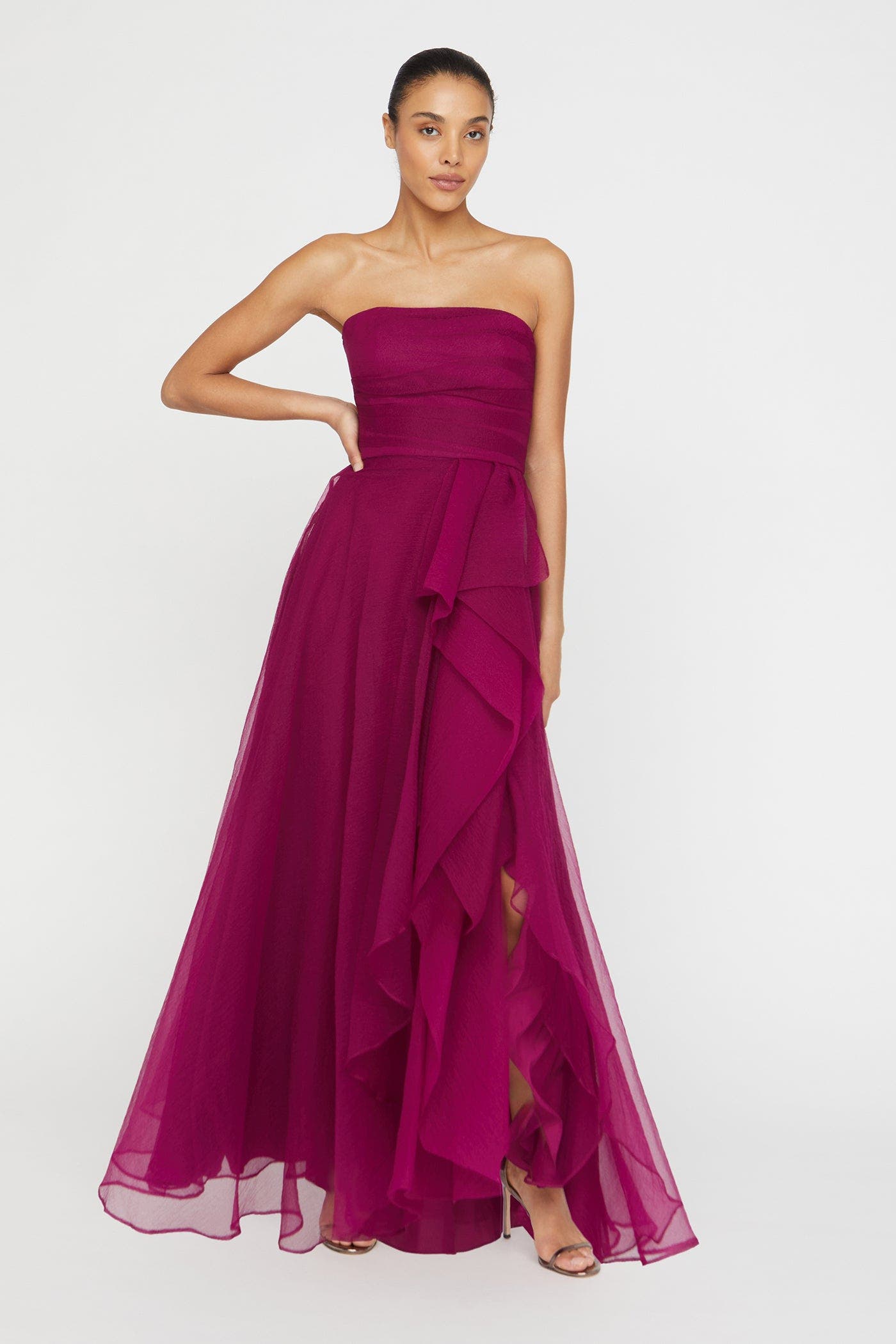 Teresa Strapless Draped Gown - image 5