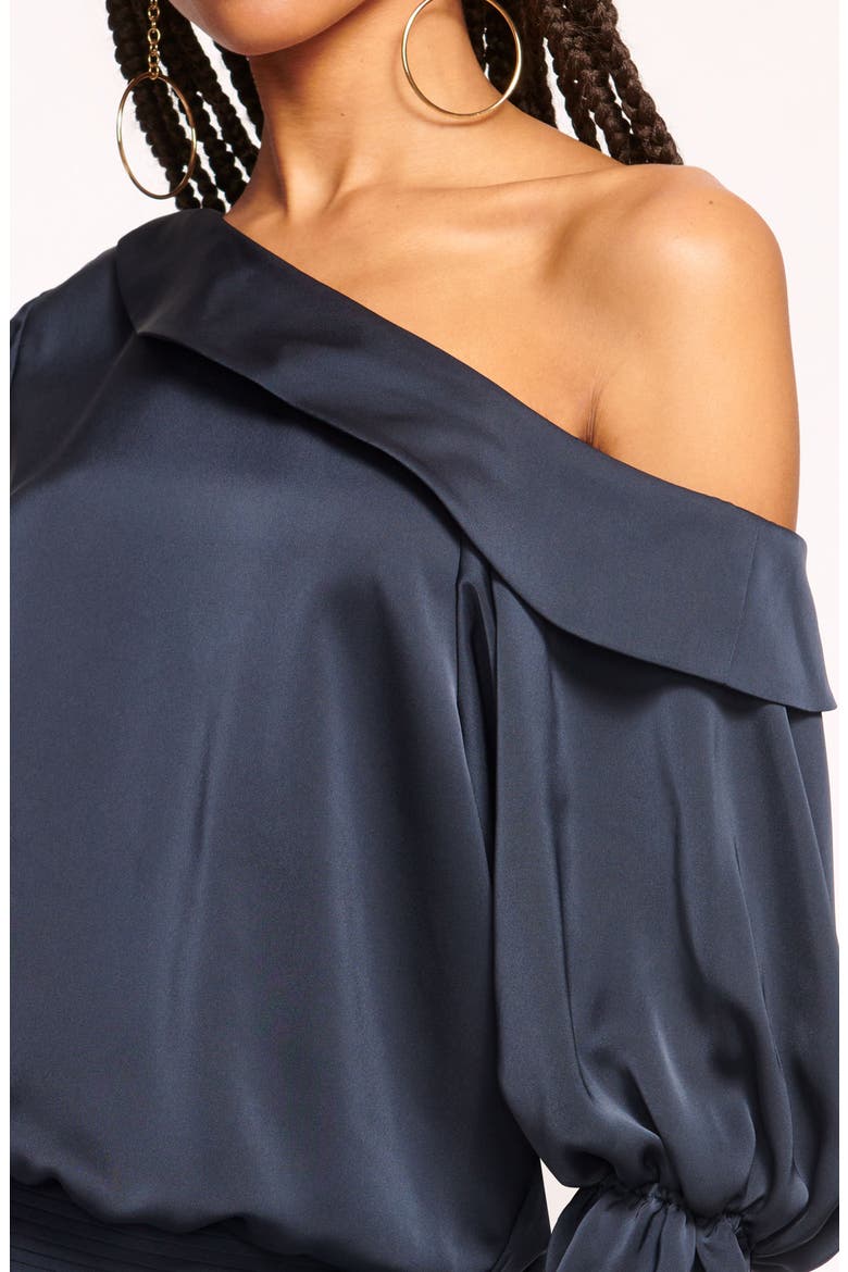 Sammy One-Shoulder Top, Alternate, color, NAVY