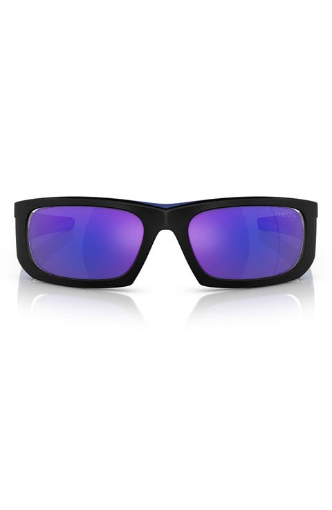 59mm Gradient Irregular Sunglasses