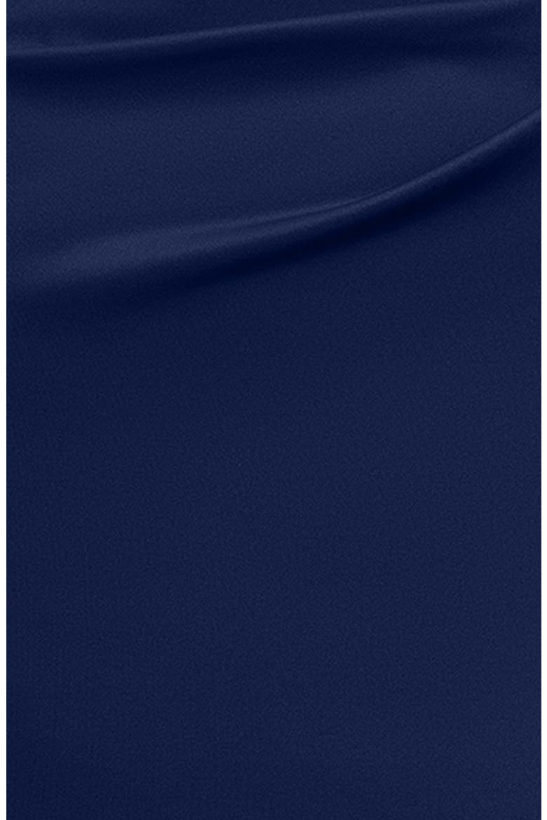 Ruffle Strapless Scuba Crepe Gown, Alternate, color, MIDNIGHT
