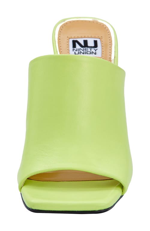 Ninety Union Rumba Slide Sandal In Lime