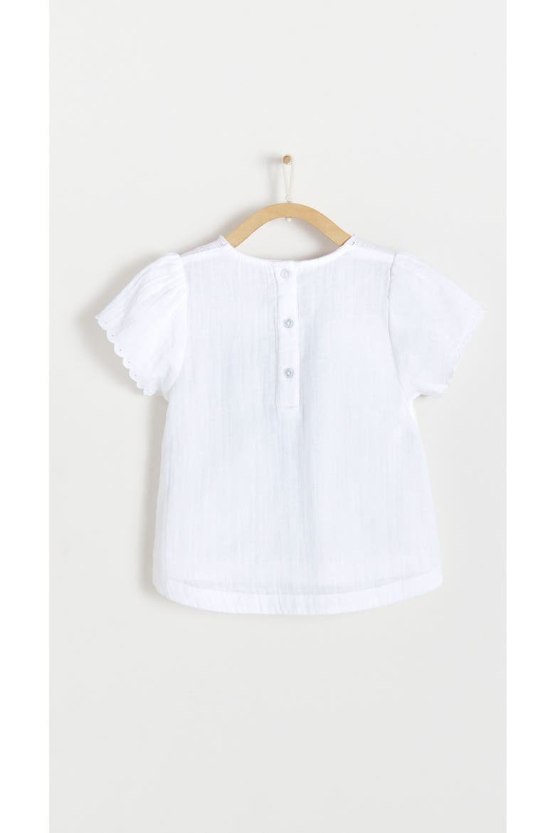 Premium Cotton Indira Blouse for Toddler, Alternate, color, OFF WHITE