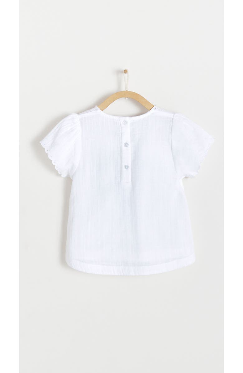 Babycottons Premium Cotton Indira Blouse for Toddler, Alternate, color, Off White