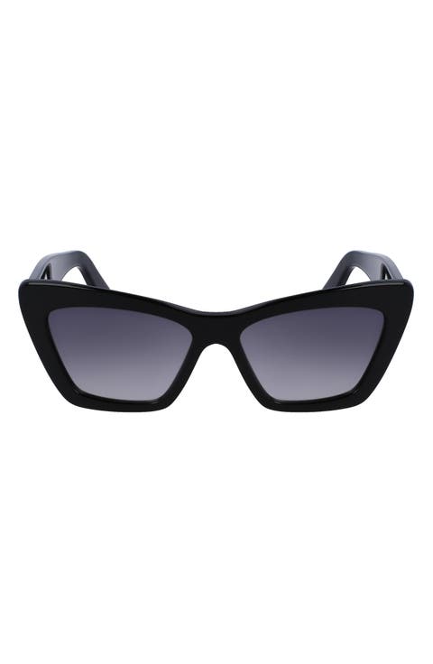 Gancini 55mm Gradient Rectangle Sunglasses