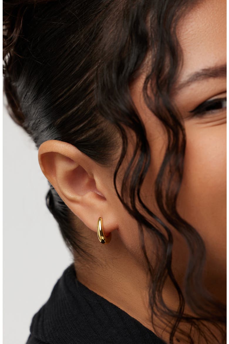 Amaya Hoop Earrings, Alternate, color, GOLD