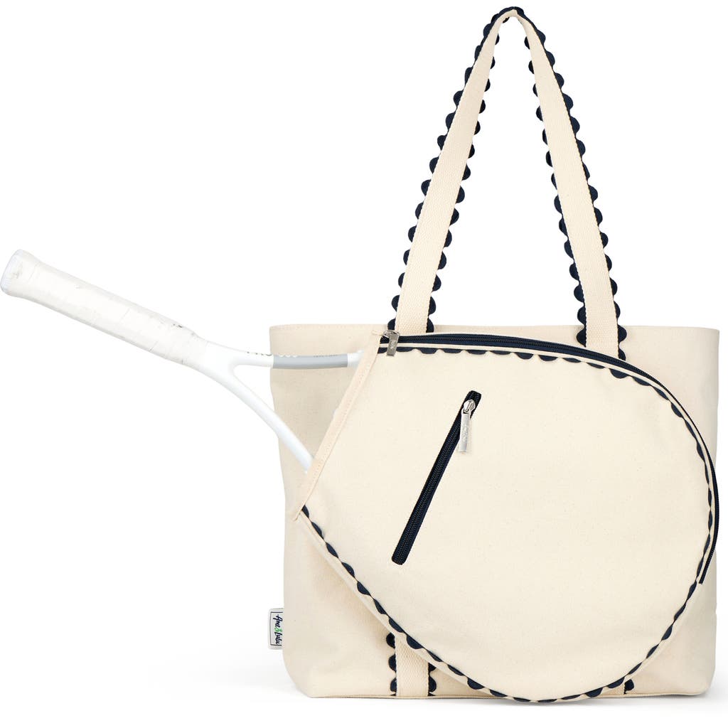 Ame & Lulu Nantucket Tennis Tote In Black