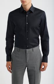 BOSS Hank Slim Fit Stretch Cotton Dress Shirt