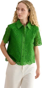 HOBBS LONDON Caroline Short Sleeve Loose Fit Shirt