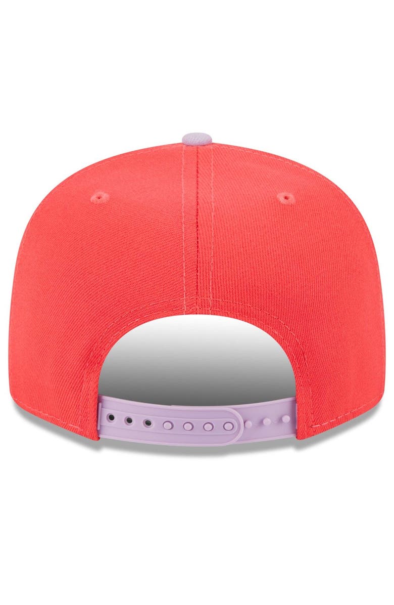 New Era Men's New Era Red/Purple Chicago Cubs Spring Basic Two-Tone 9FIFTY Snapback Hat, Alternate, color, Red