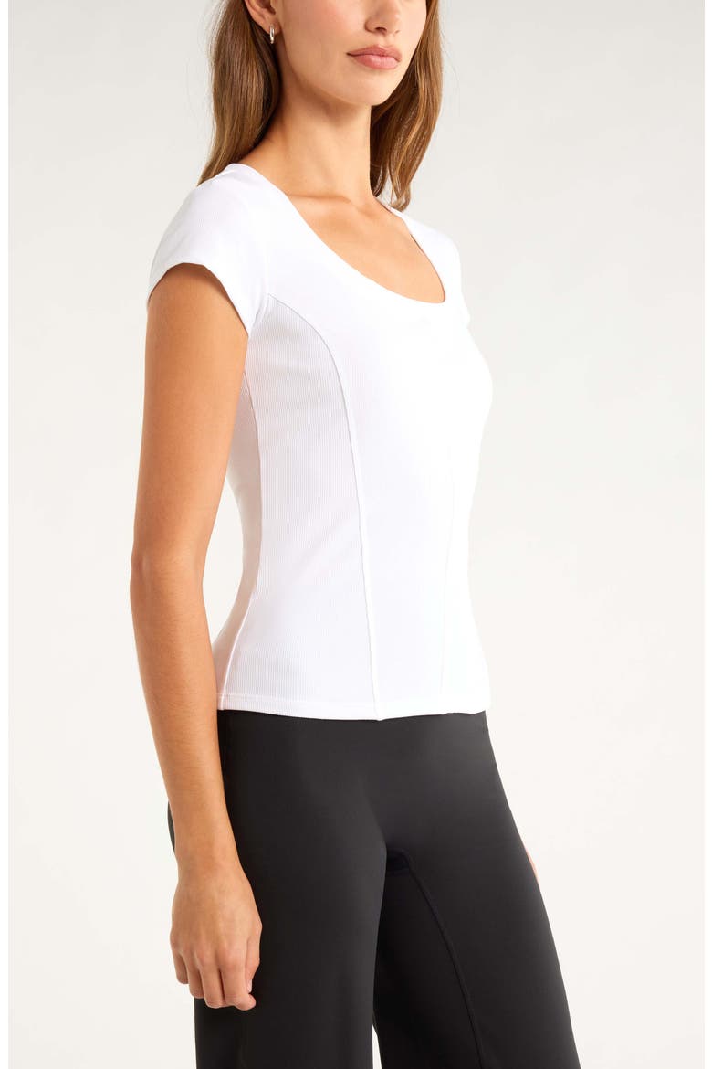 Seamed Rib Top, Alternate, color, WHITE