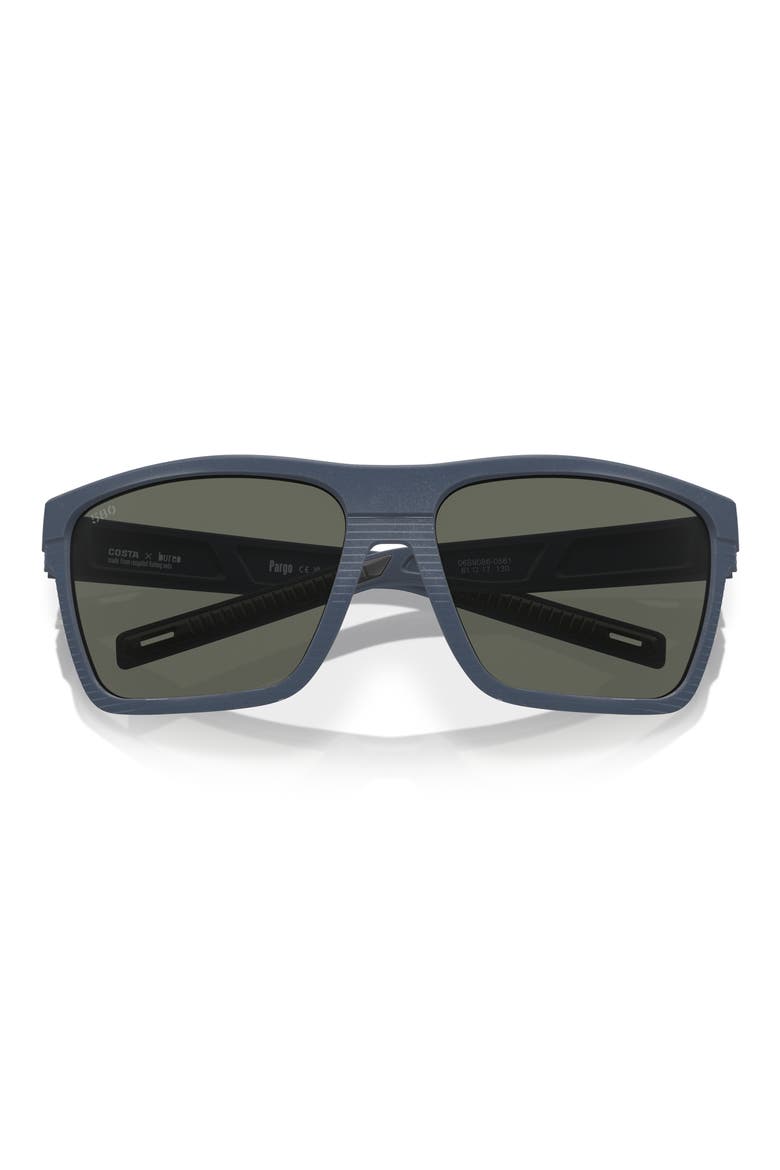 Pargo 61mm Polarized Square Sunglasses, Alternate, color, GREY