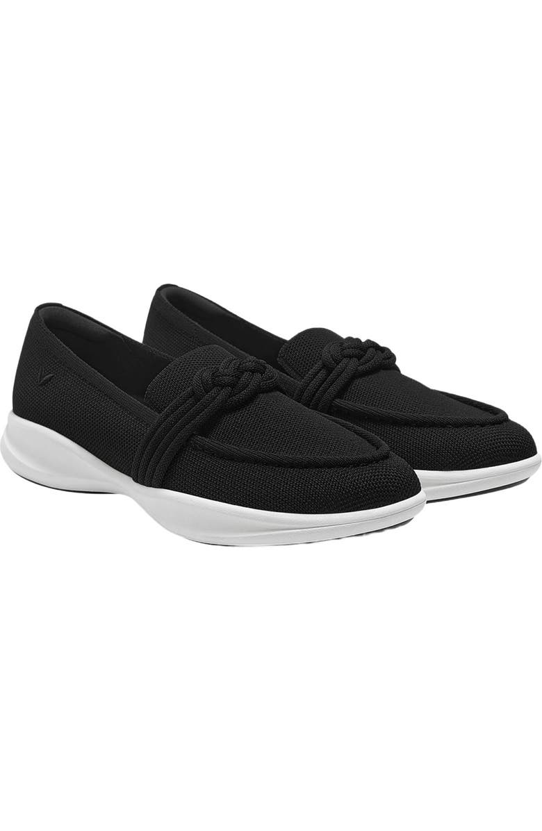 VIVAIA Water-Repellent Round-Toe Sneaker Loafers, Main, color, Black