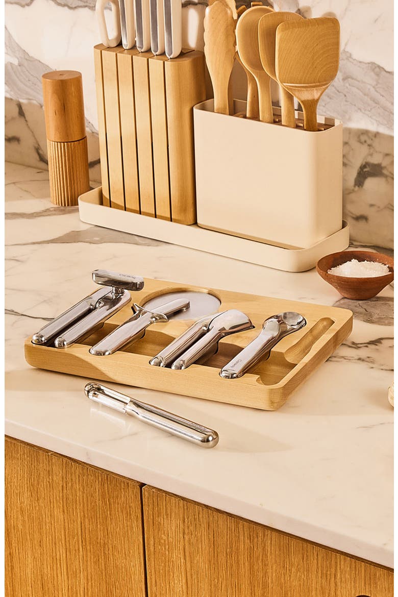 6-Piece Stainless Steel Kitchen Gadget Set, Alternate, color, SILVER