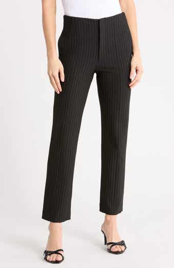 The Sleek Pinstripe Straight Leg Trousers
