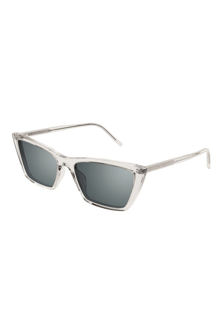 54mm Polarized Cat Eye Sunglasses, Alternate, color, BEIGE