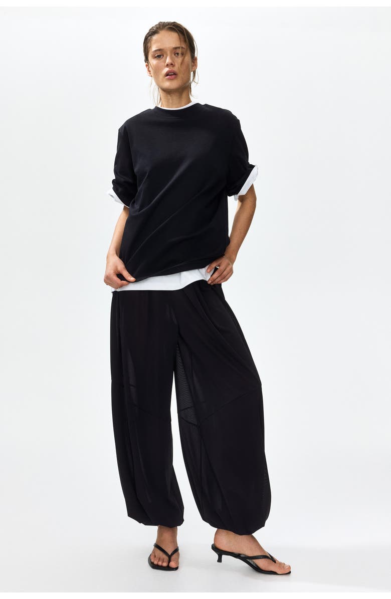 H&M Pima Cotton T-shirt, Alternate, color, Black