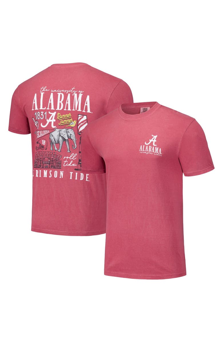 IMAGE ONE Unisex Crimson Alabama Crimson Tide Hyper Local Campus Poster T-Shirt, Main, color, 