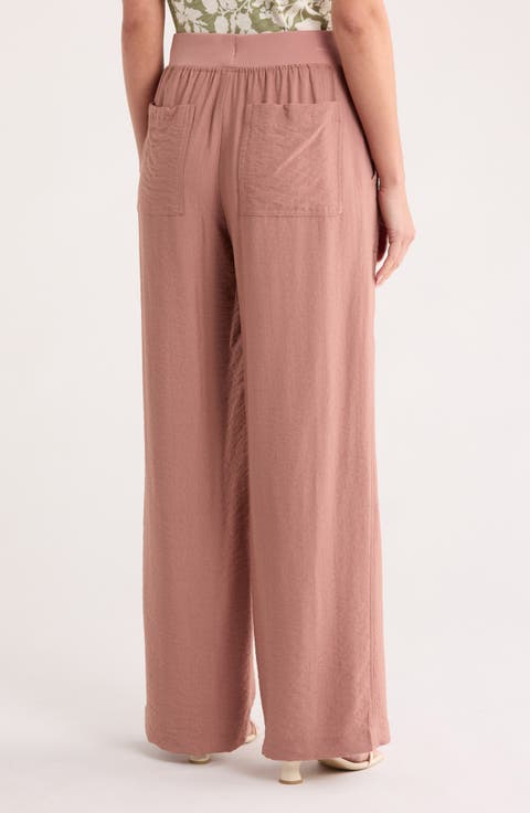 Twill Wide Leg Pants