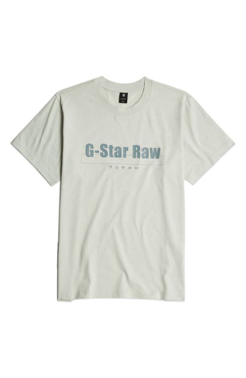 G-star Symbols Print Loose Organic Cotton Graphic T-shirt In Gs Mercury
