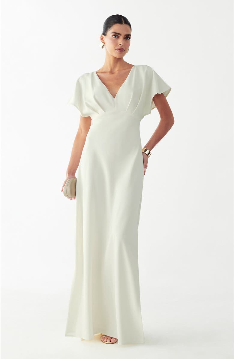 BWLDR Aura Maxi Dress, Alternate, color, Off White