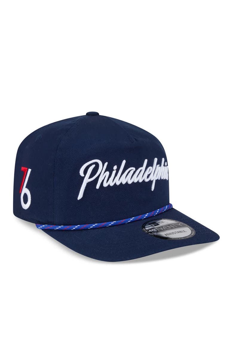 New Era Men's New Era Navy Philadelphia 76ers 2025/26 City Edition 19TWENTY Adjustable Hat, Main, color, Navy