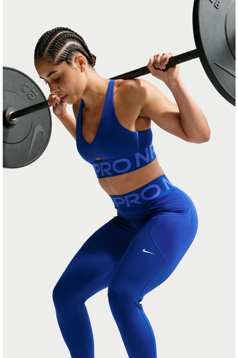 Pro Sculpt High-Waisted Pocket 7/8 Leggings, Alternate, color, 417 OLD ROYAL/WHITE