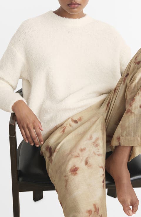 Bouclé Effect Pajama Sweater