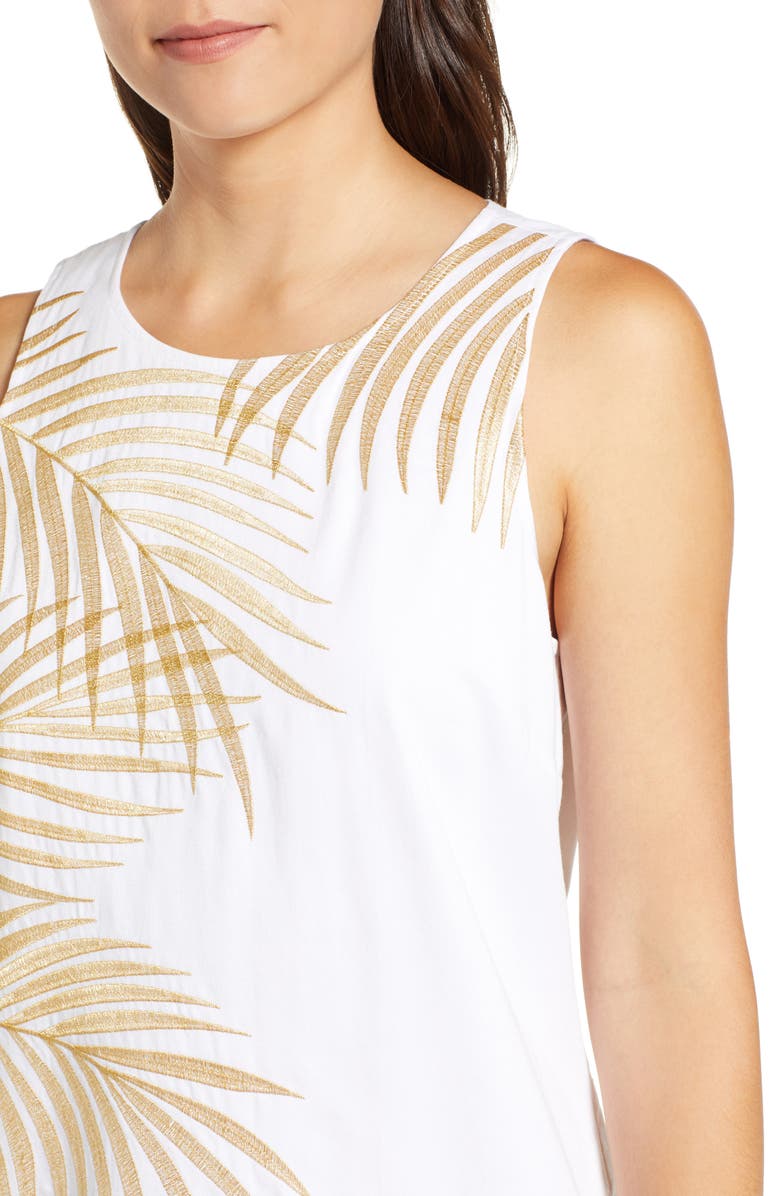 Tommy Bahama Lanailette Embroidered Shift Dress, Alternate, color, 