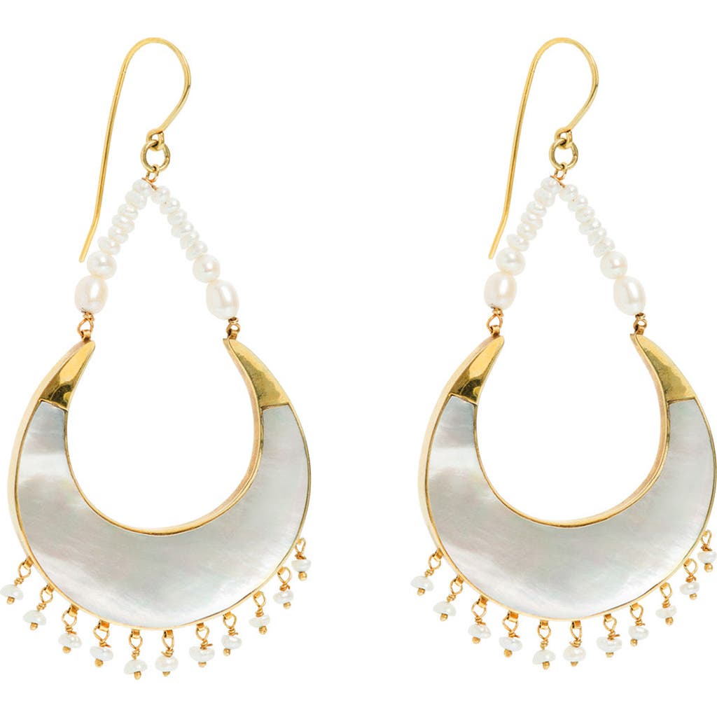 Freya Rose Warrioress Luna Earrings In Gold