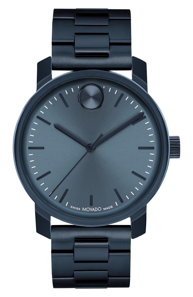 Movado Bold Access Bracelet Watch, 41mm, Main, color, Blue